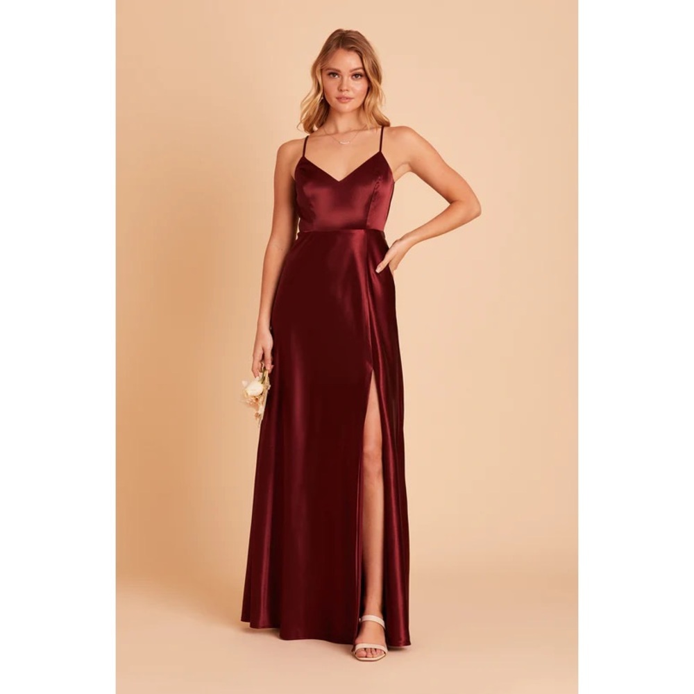 Birdy Grey Jay Satin Dress - Cabernet